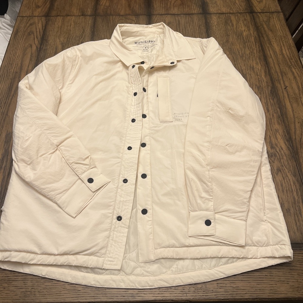 Municipal Sport Utility Gear Puffer Coach Jacket Full Snap Men's Size XXL…B41